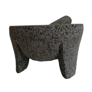 6 7 inch molcajete mexican volcanic stone mortar handmade 15 17 cm.
